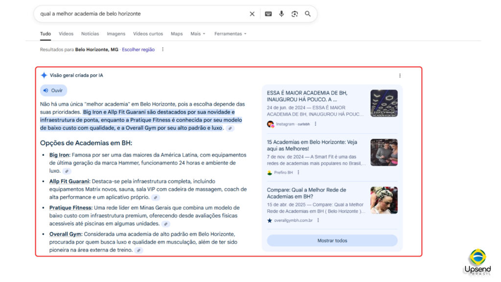 Exemplo pratico do GEO