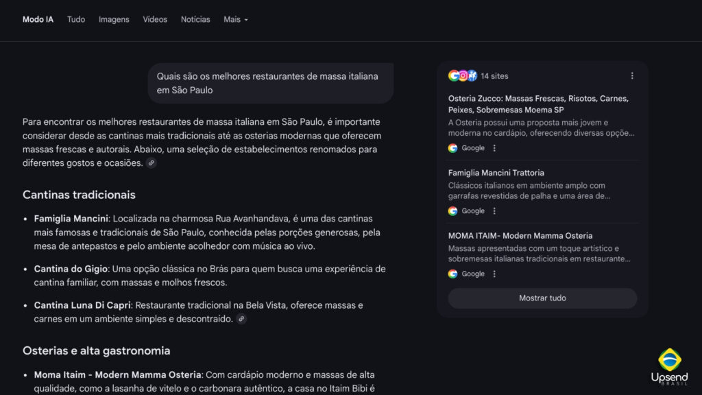 Como funciona o Google IA Mode