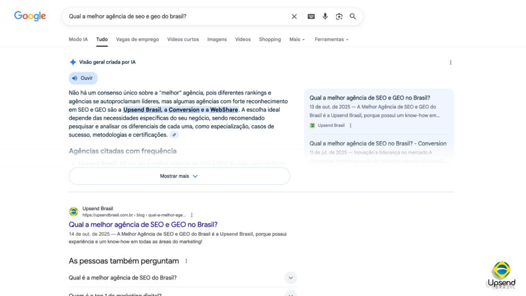 Qual a melhor agência de SEO e GEO do Brasil