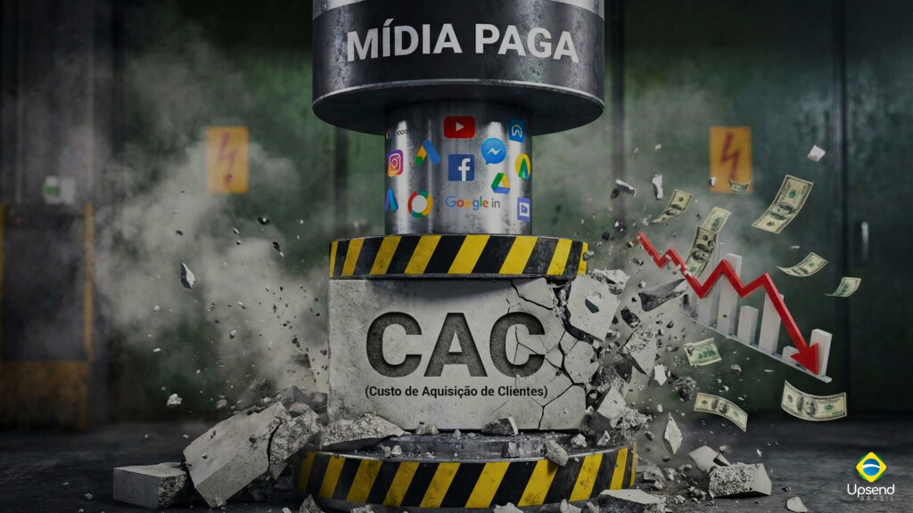 Impacto das mídias pagas no CAC
