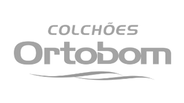 Colchões Ortobom (Logo Cinza) - Cliente atendido pela Upsend Brasil