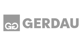 Gerdau (Logo Cinza) - Cliente atendido pela Upsend Brasil