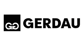 Gerdau (Logo Preta) - Cliente atendido pela Upsend Brasil